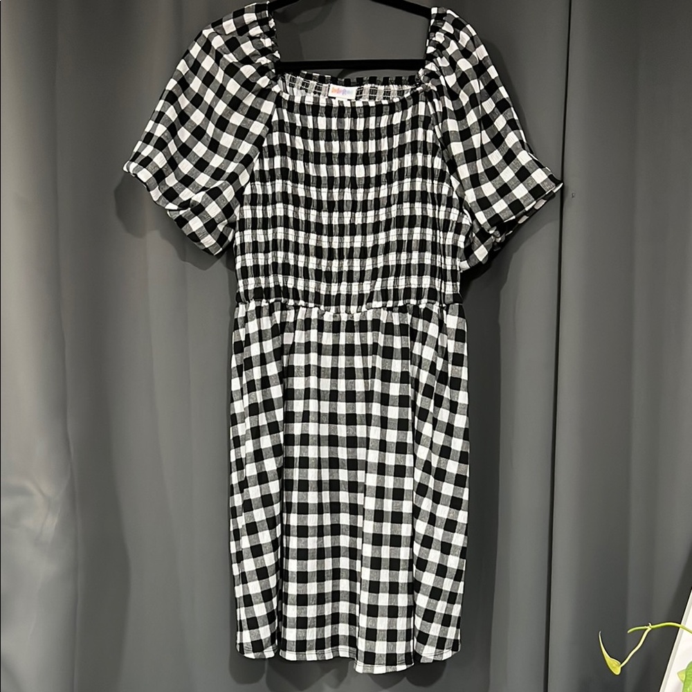 Black and White Checkered Dress